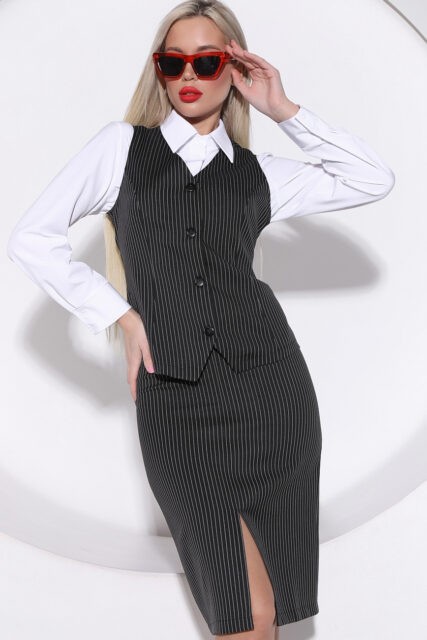 Юбка Лима (полоска/чёрный)