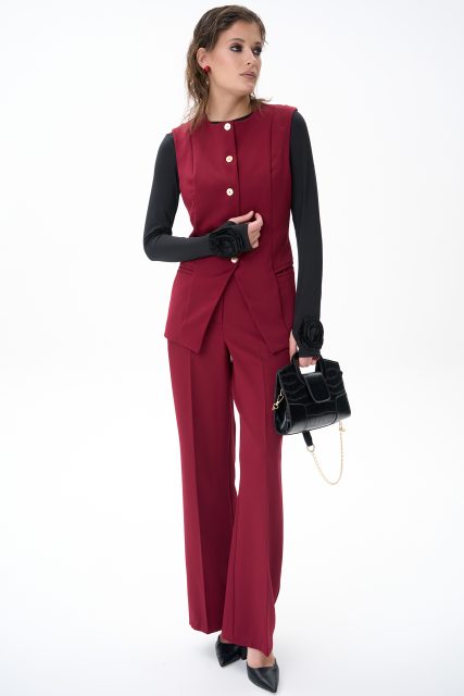 Брюки Дарси (бордовый)