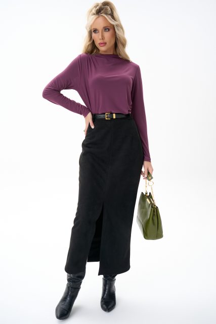 Лонгслив Нора (фиолетовый)