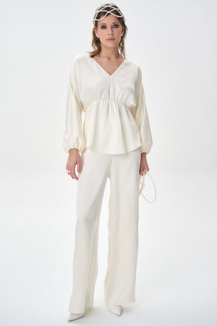 Брюки Маклен (молочный)