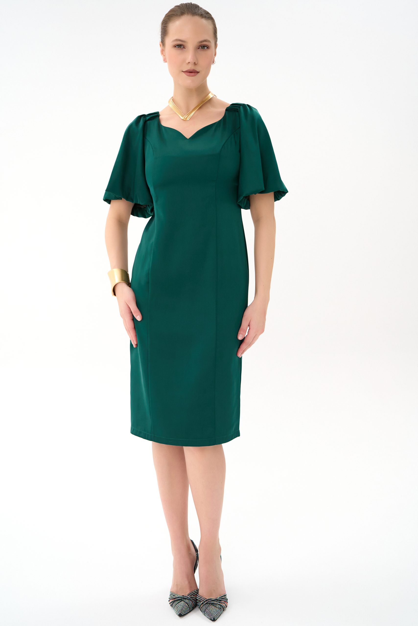 Платье Вирджиния (изумрудный)
