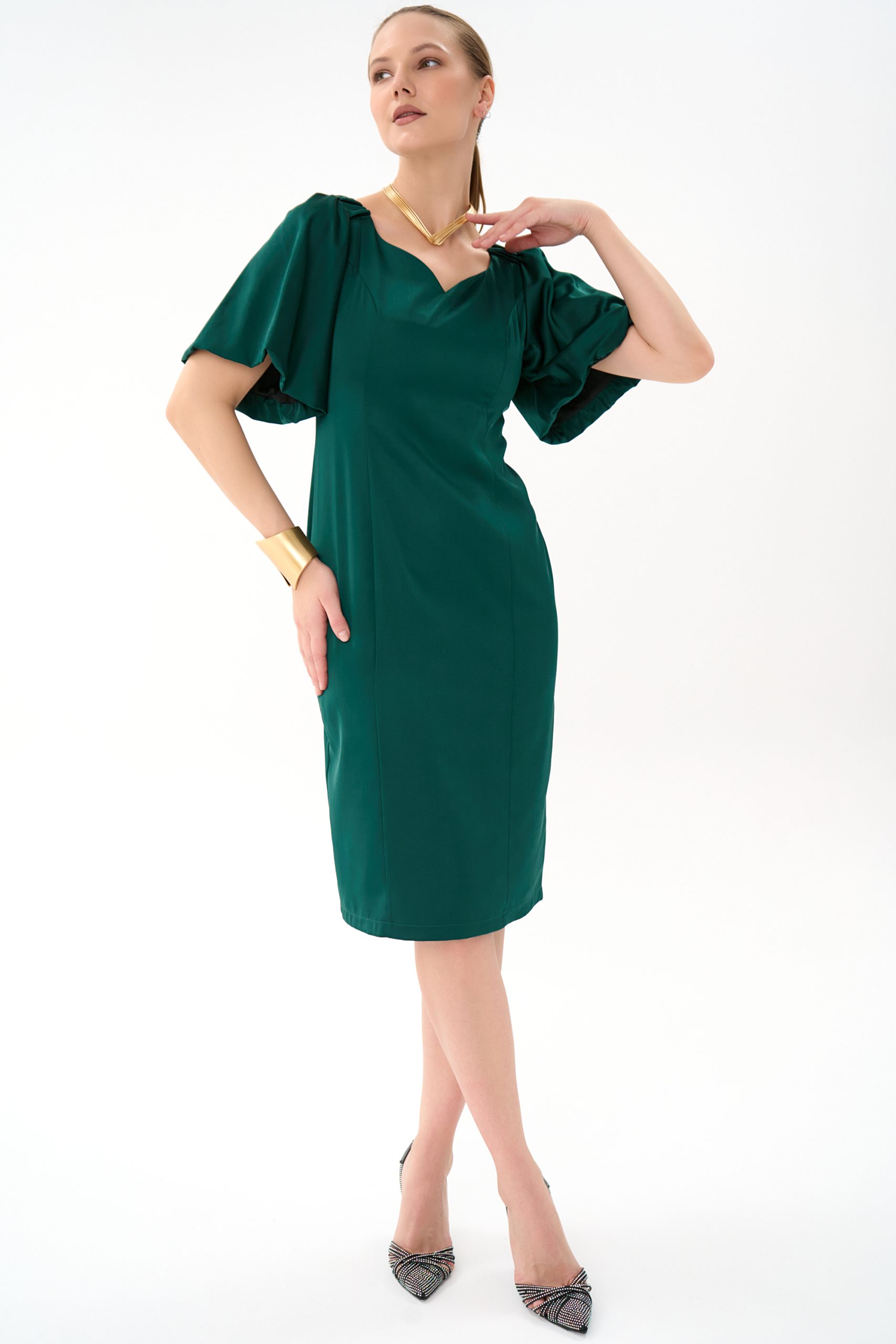 Платье Вирджиния (изумрудный)