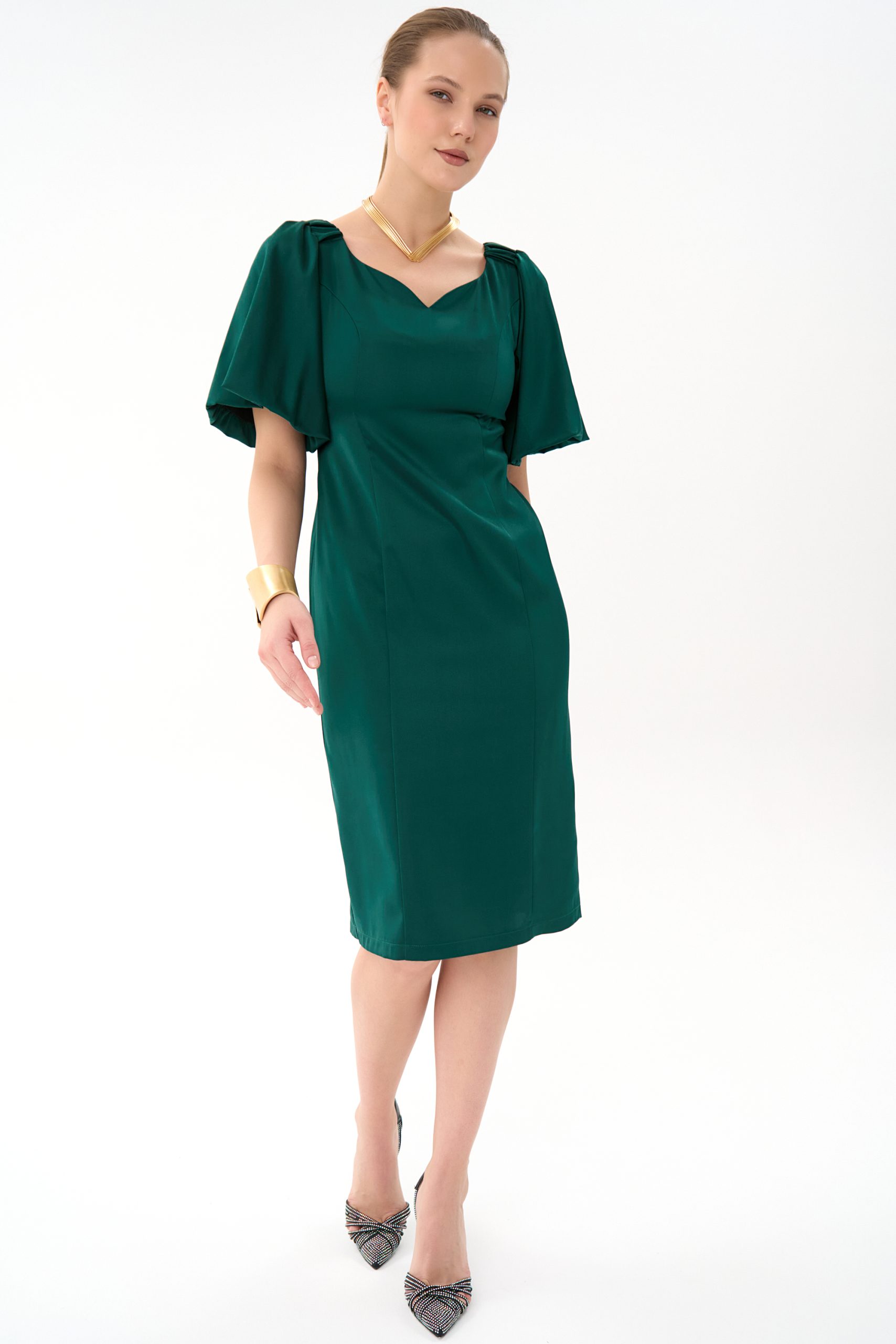 Платье Вирджиния (изумрудный)