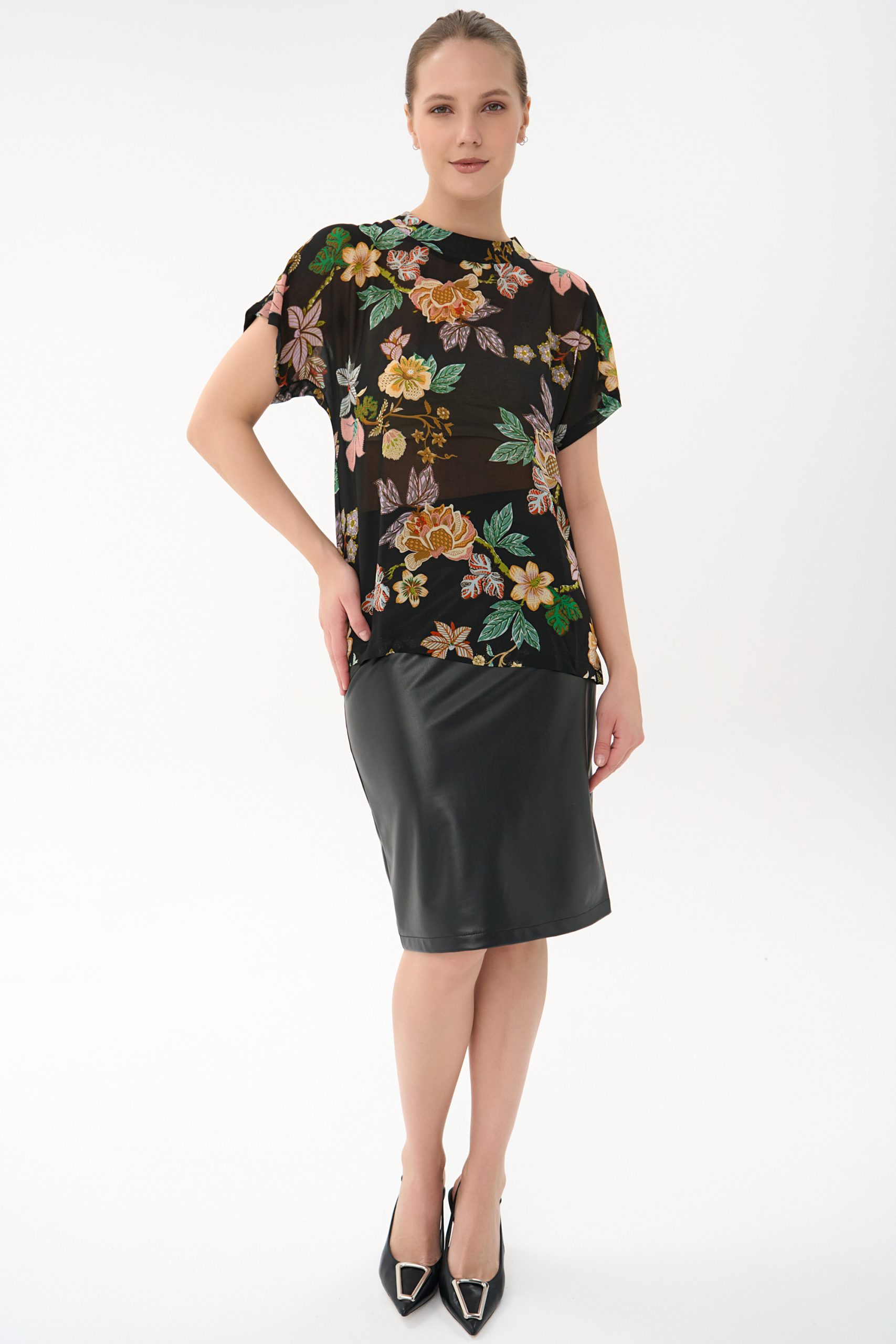 Юбка Лима (экокожа/черный)