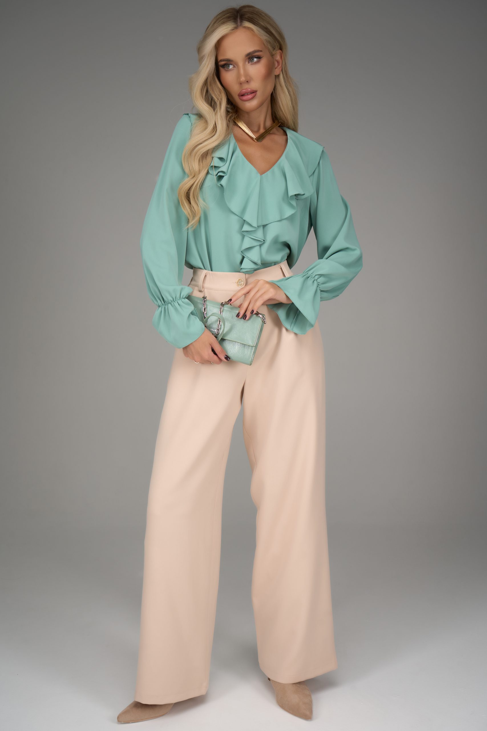 Блузка Мишель (мятный)