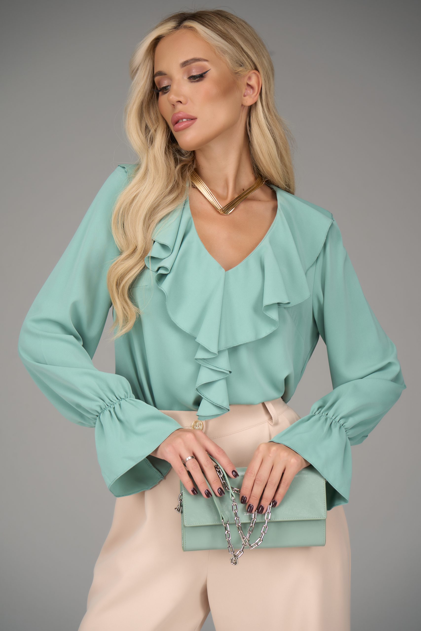 Блузка Мишель (мятный)