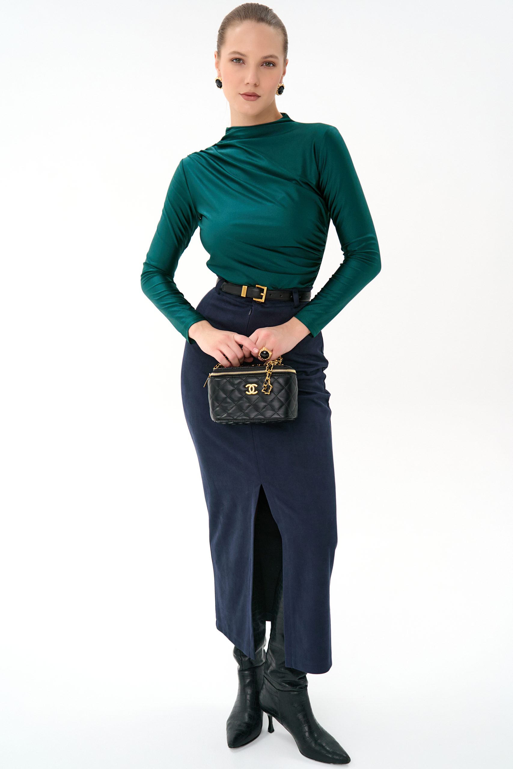 Лонгслив Нора (изумрудный)