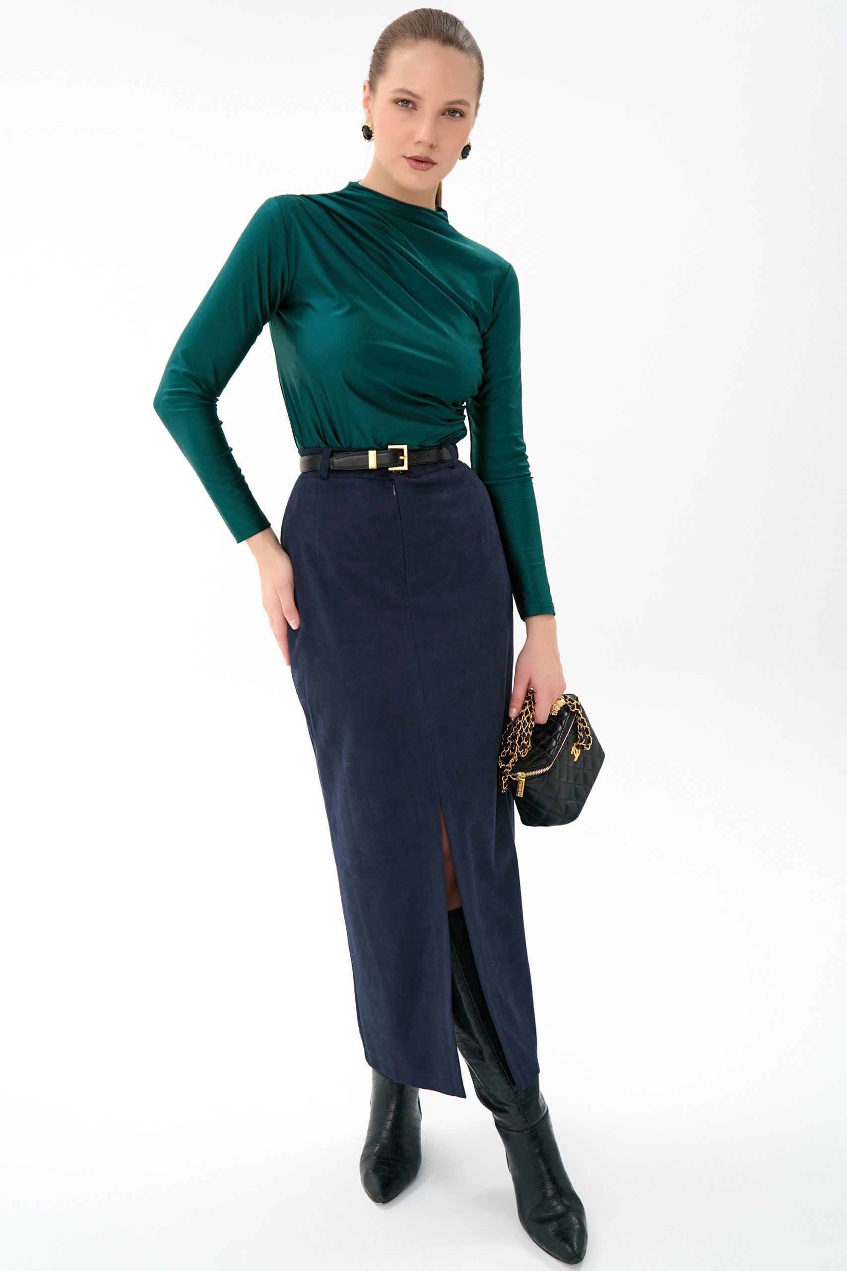 Лонгслив Нора (изумрудный)