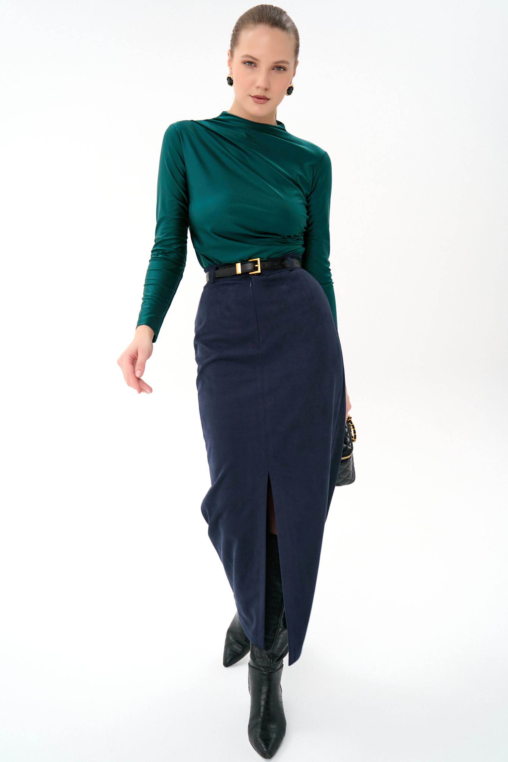 Лонгслив Нора (изумрудный)