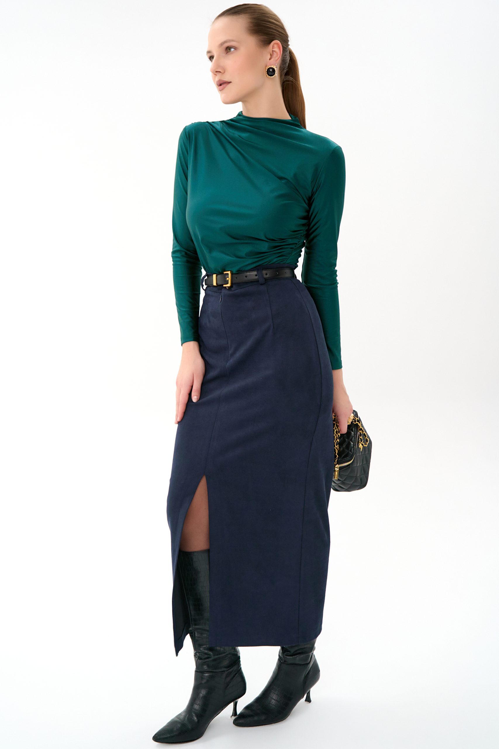 Лонгслив Нора (изумрудный)