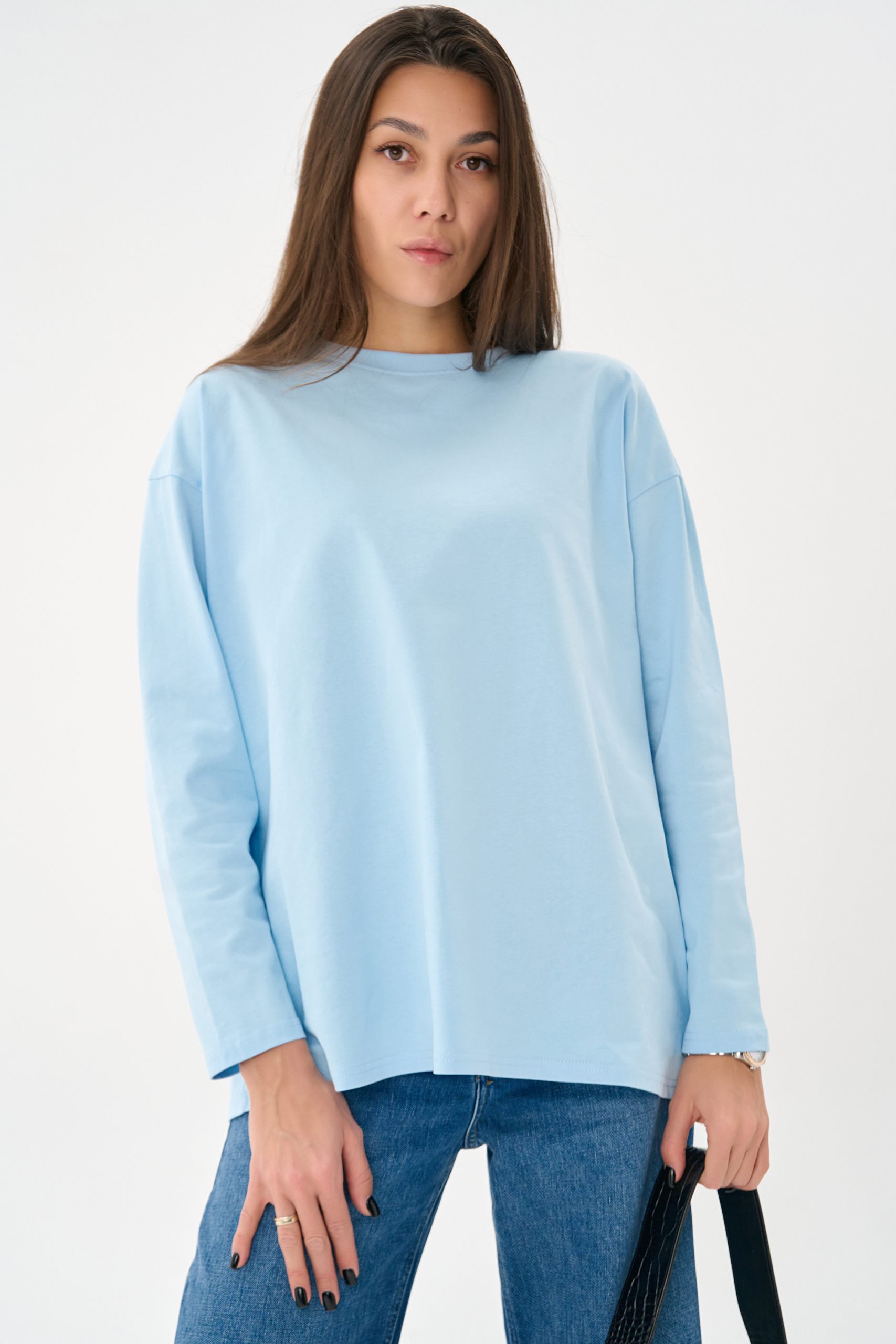 Лонгслив Эшли (голубой)
