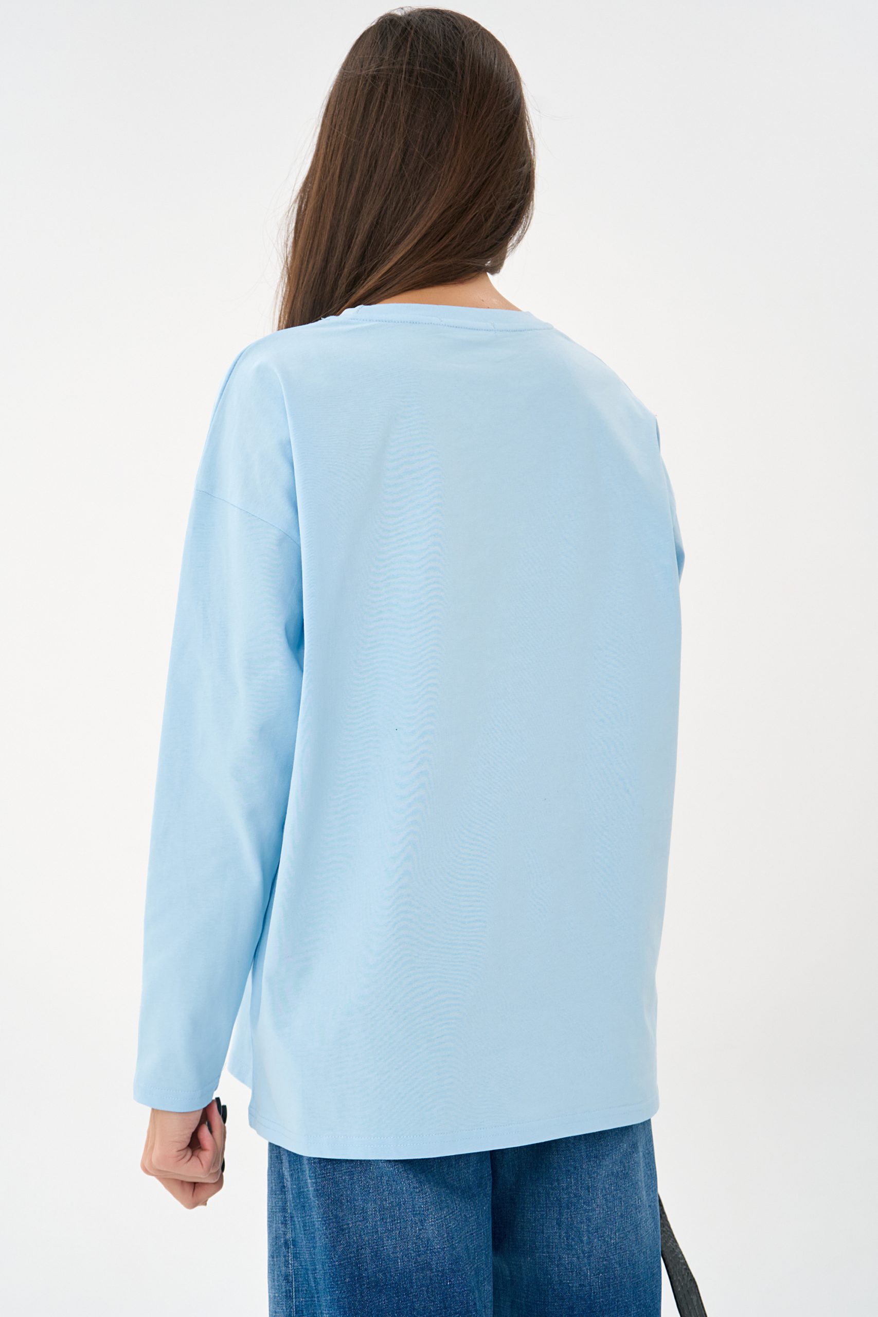 Лонгслив Эшли (голубой)