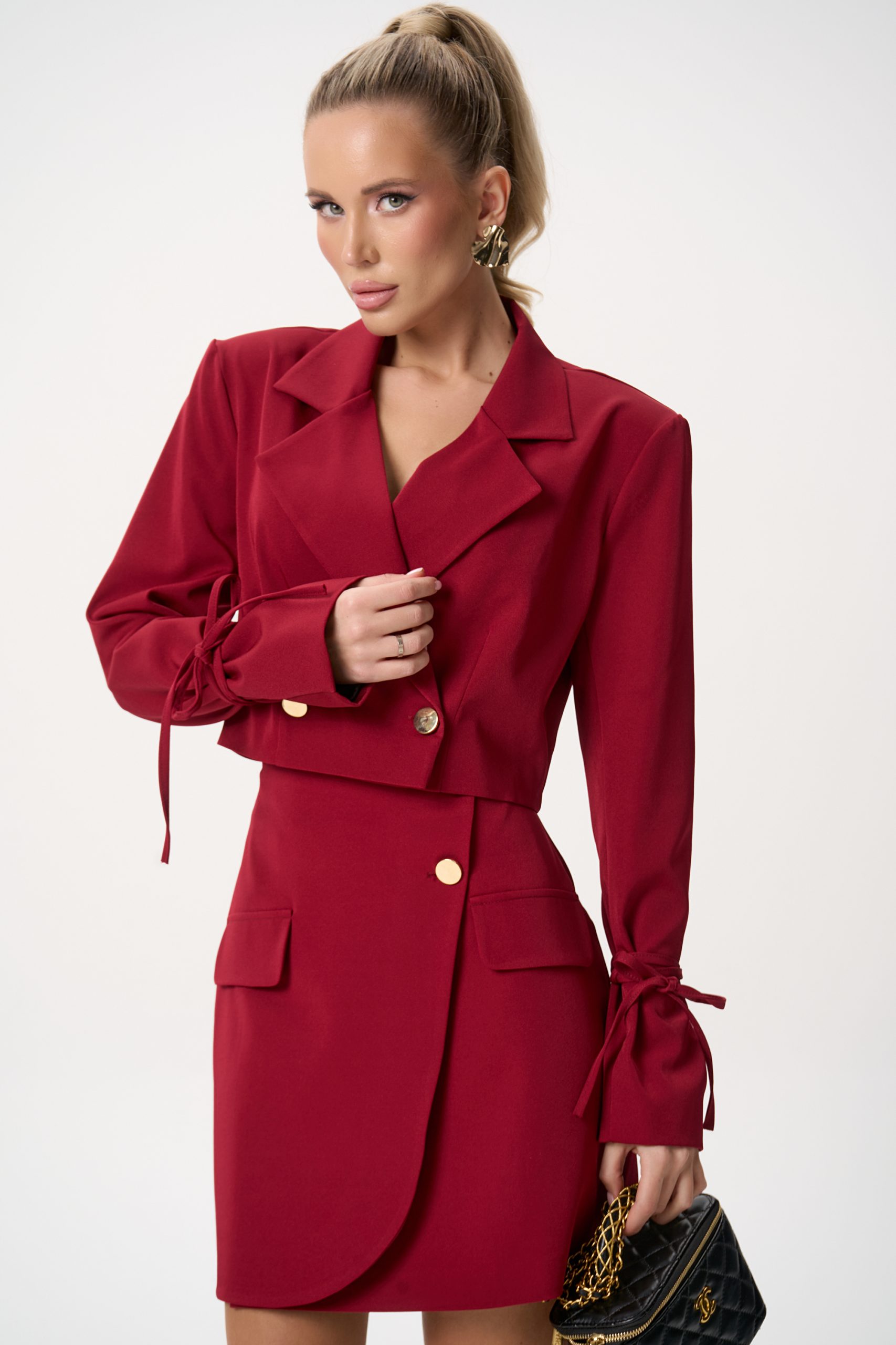 Юбка Бонни (бордовый)