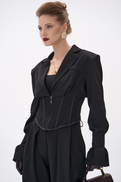 Пиджак - корсет Джуди (чёрный)