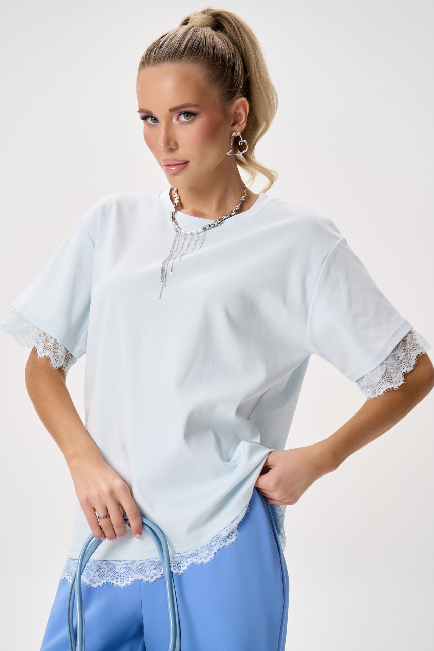 Футболка Бэль (голубой)