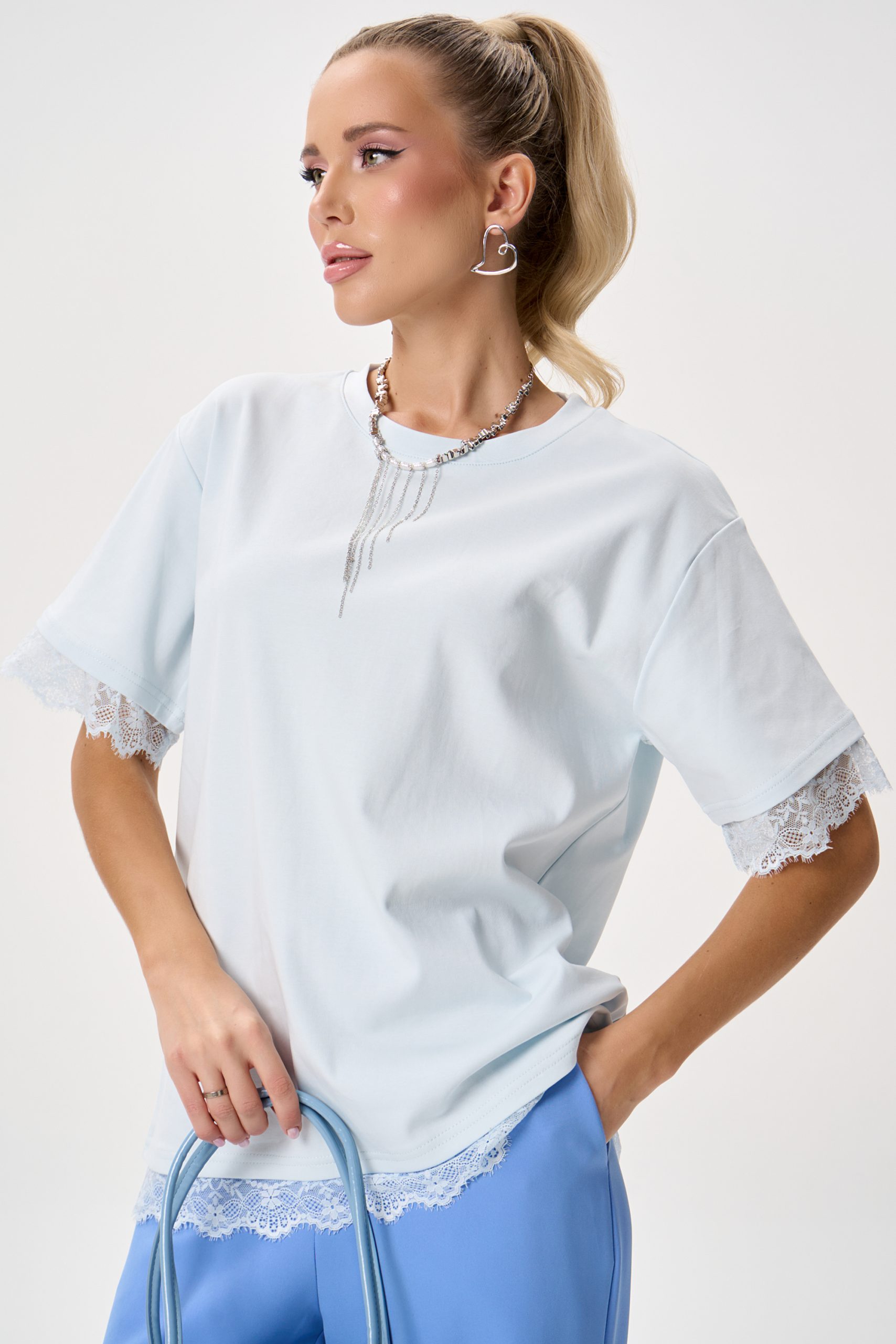 Футболка Бэль (голубой)