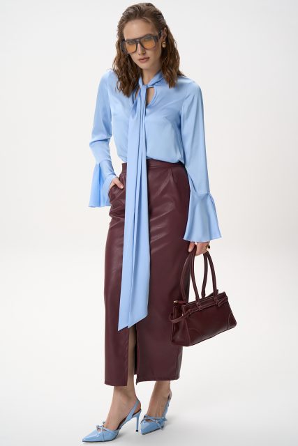 Блузка Агата (голубой)