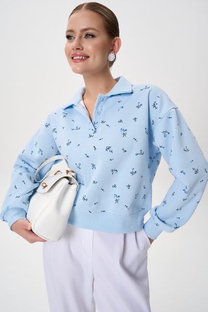 Свитшот Тина (голубой)