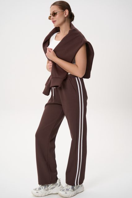 Брюки спортивные Юнис (шоколадный)