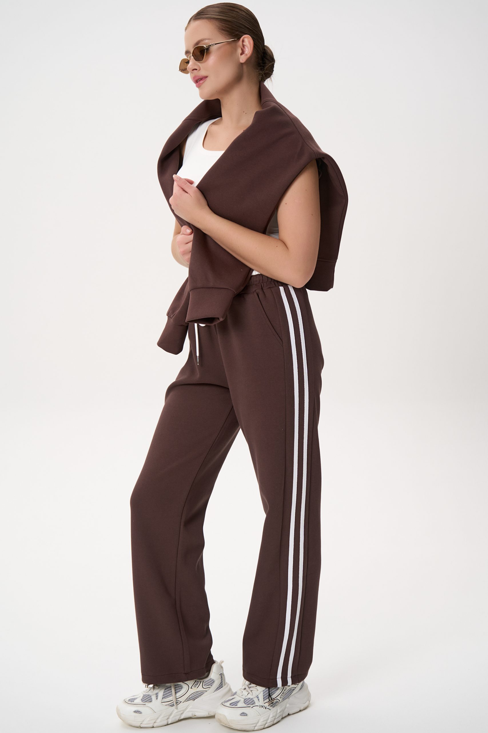Брюки спортивные Юнис (шоколадный)