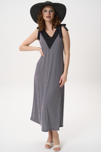 Сарафан Джулия (полоска/чёрный)