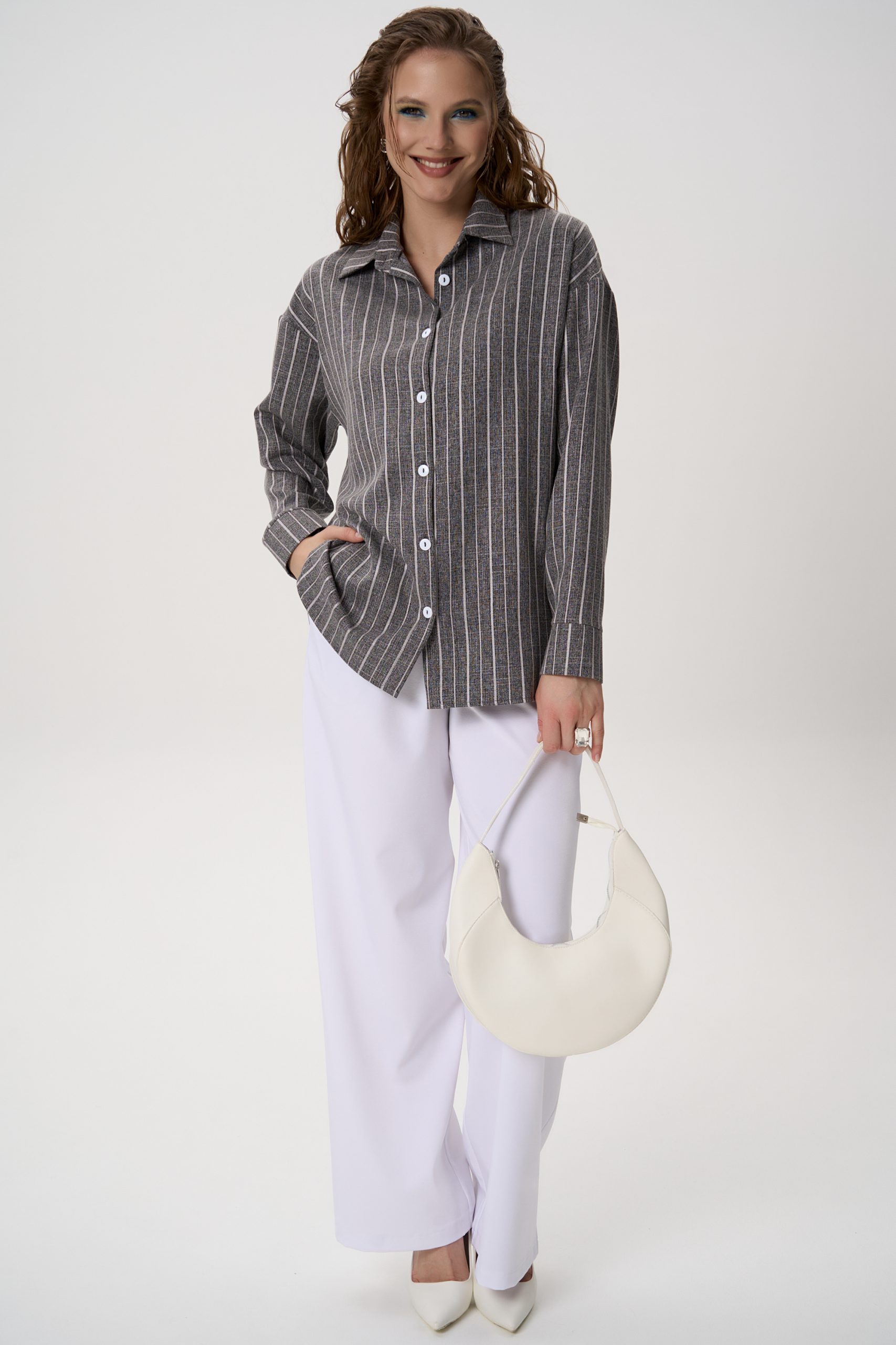 Рубашка Аркада (серый)