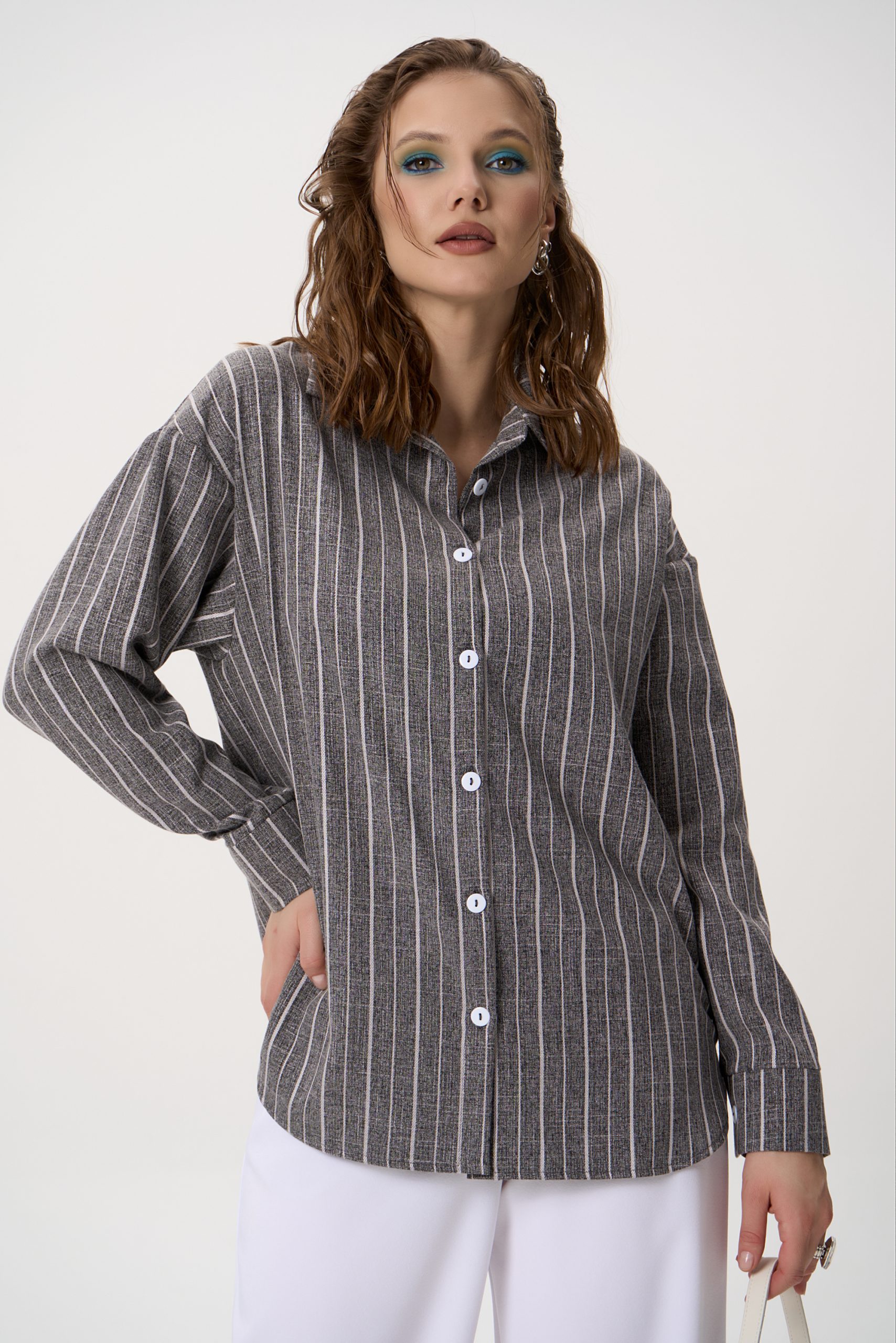 Рубашка Аркада (серый)