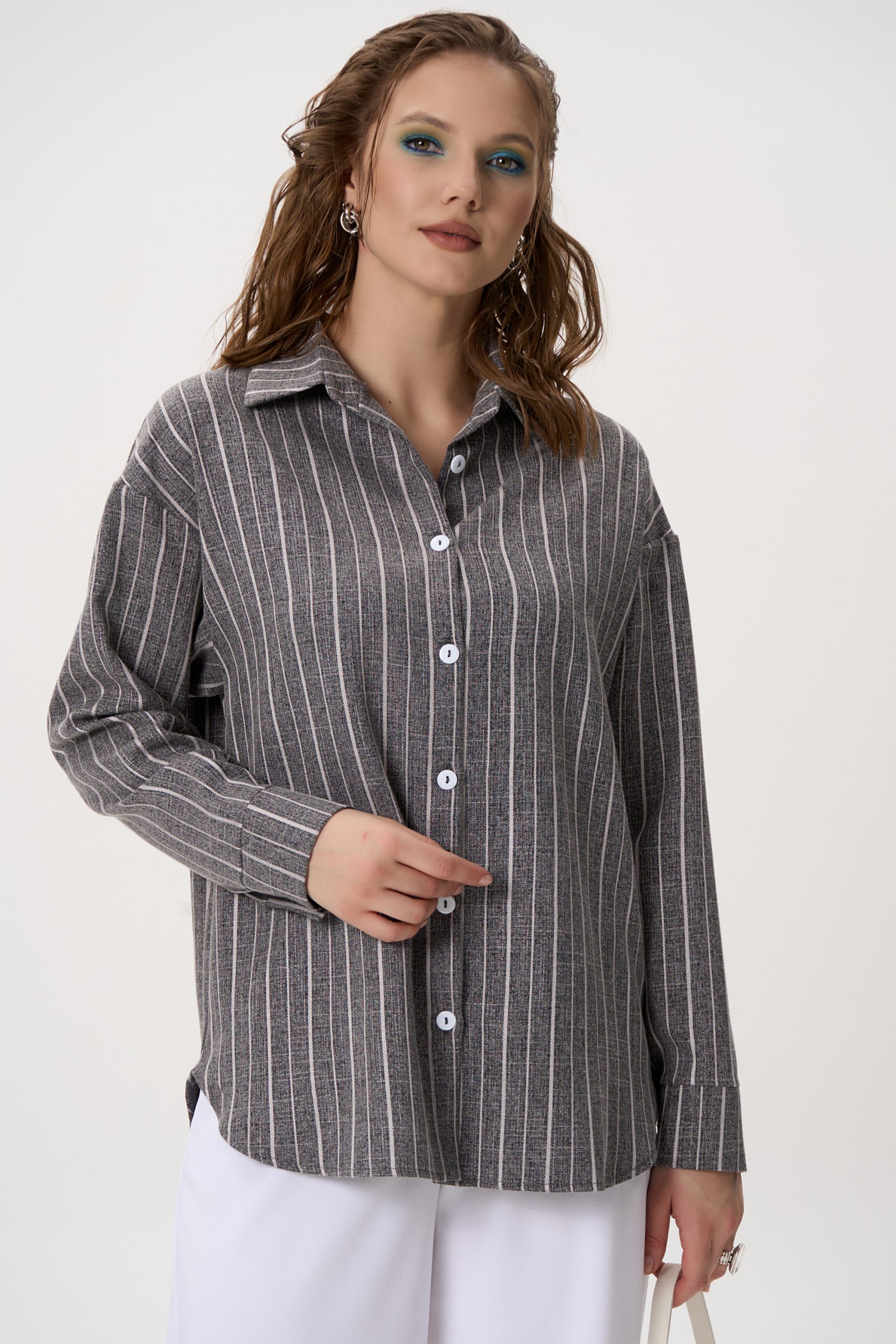 Рубашка Аркада (серый)