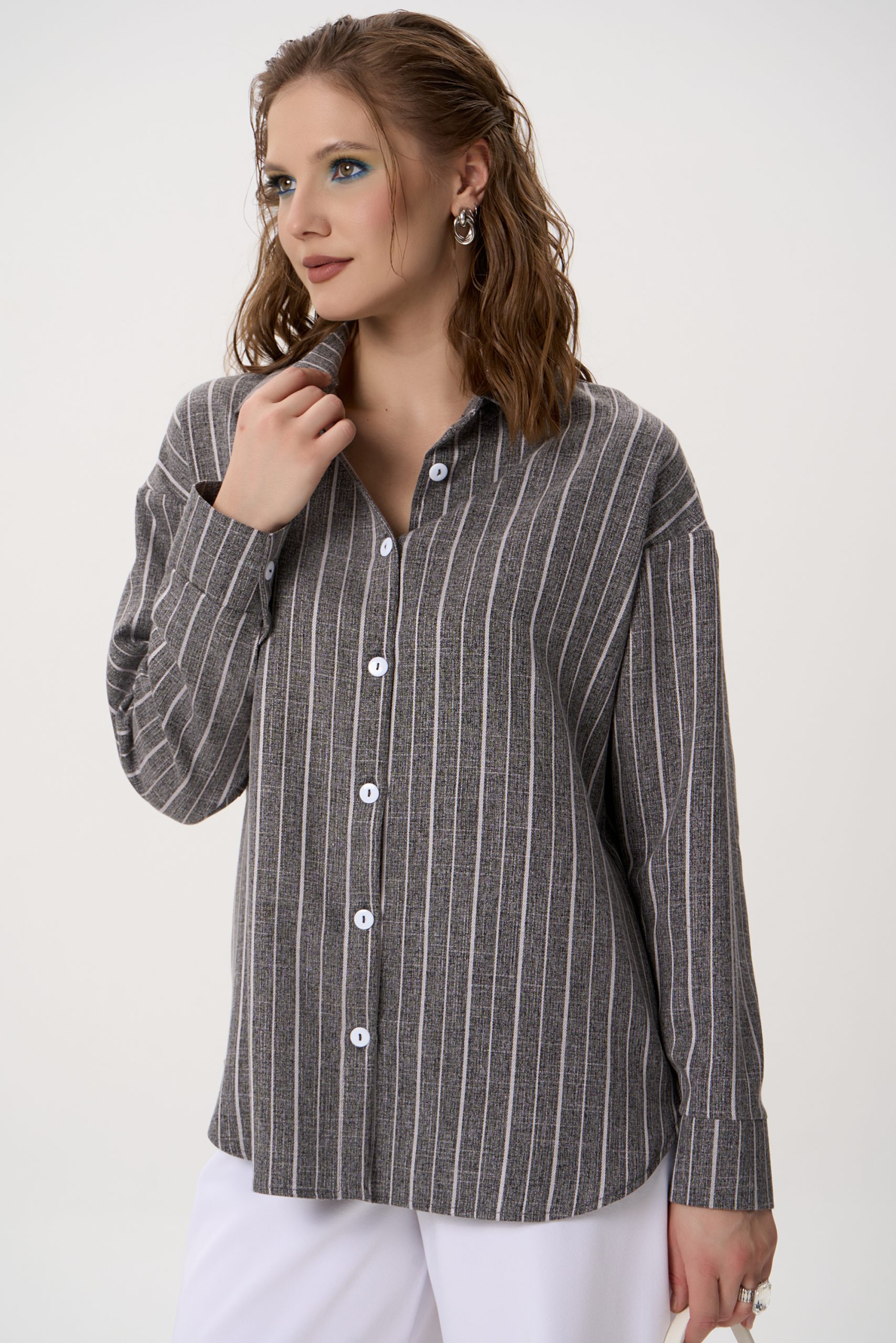Рубашка Аркада (серый)
