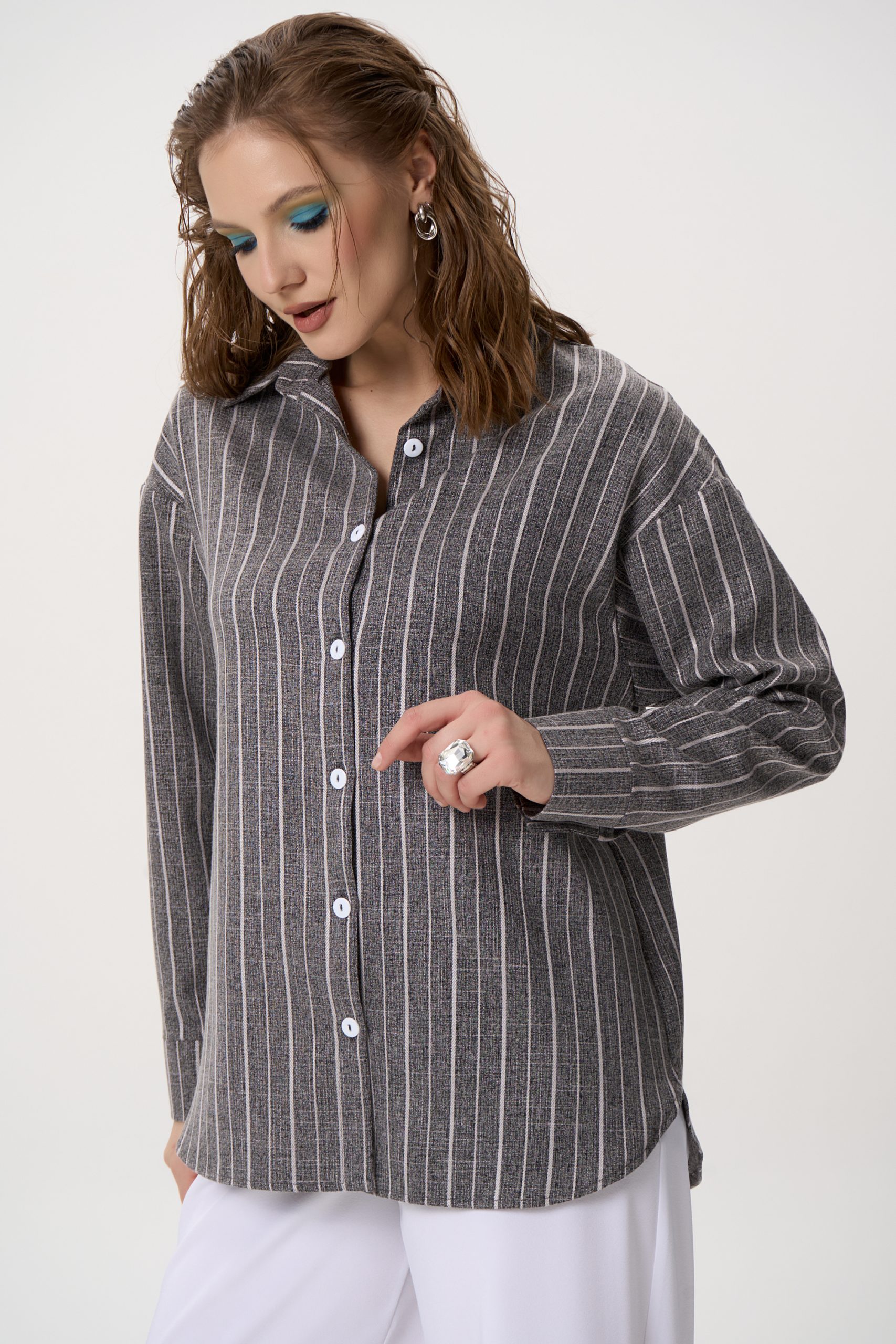 Рубашка Аркада (серый)