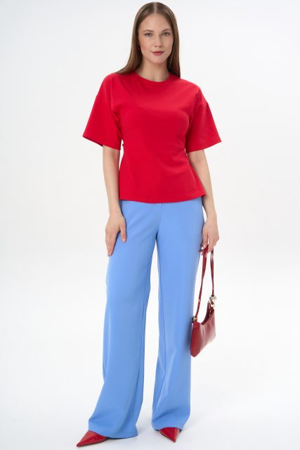 Футболка с завязками Николь (красный)