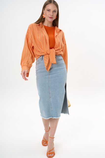 Рубашка Ханна (оранжевый)