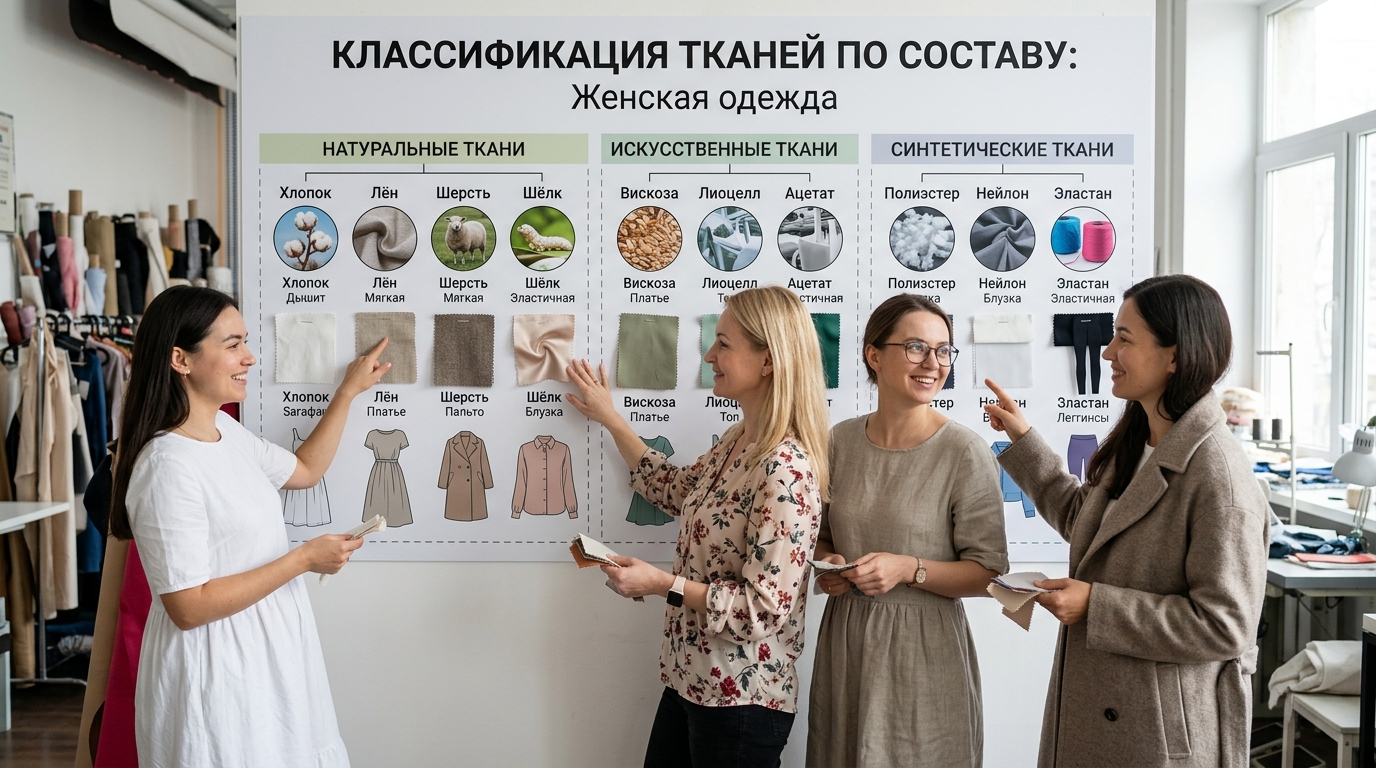Выбор ткани для оптовых закупок женской одежды