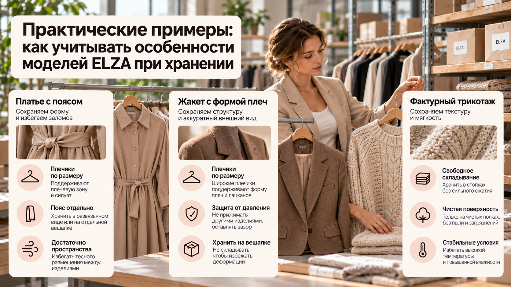 Практические примеры: как учитывать особенности моделей ELZA при хранении