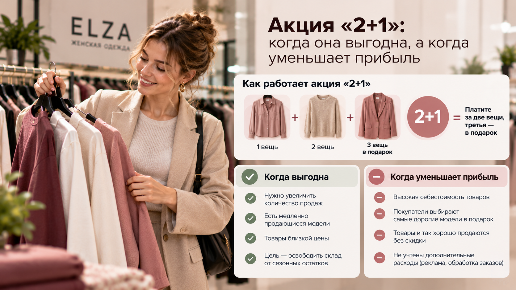 Акция «2+1»: когда она выгодна, а когда уменьшает прибыль