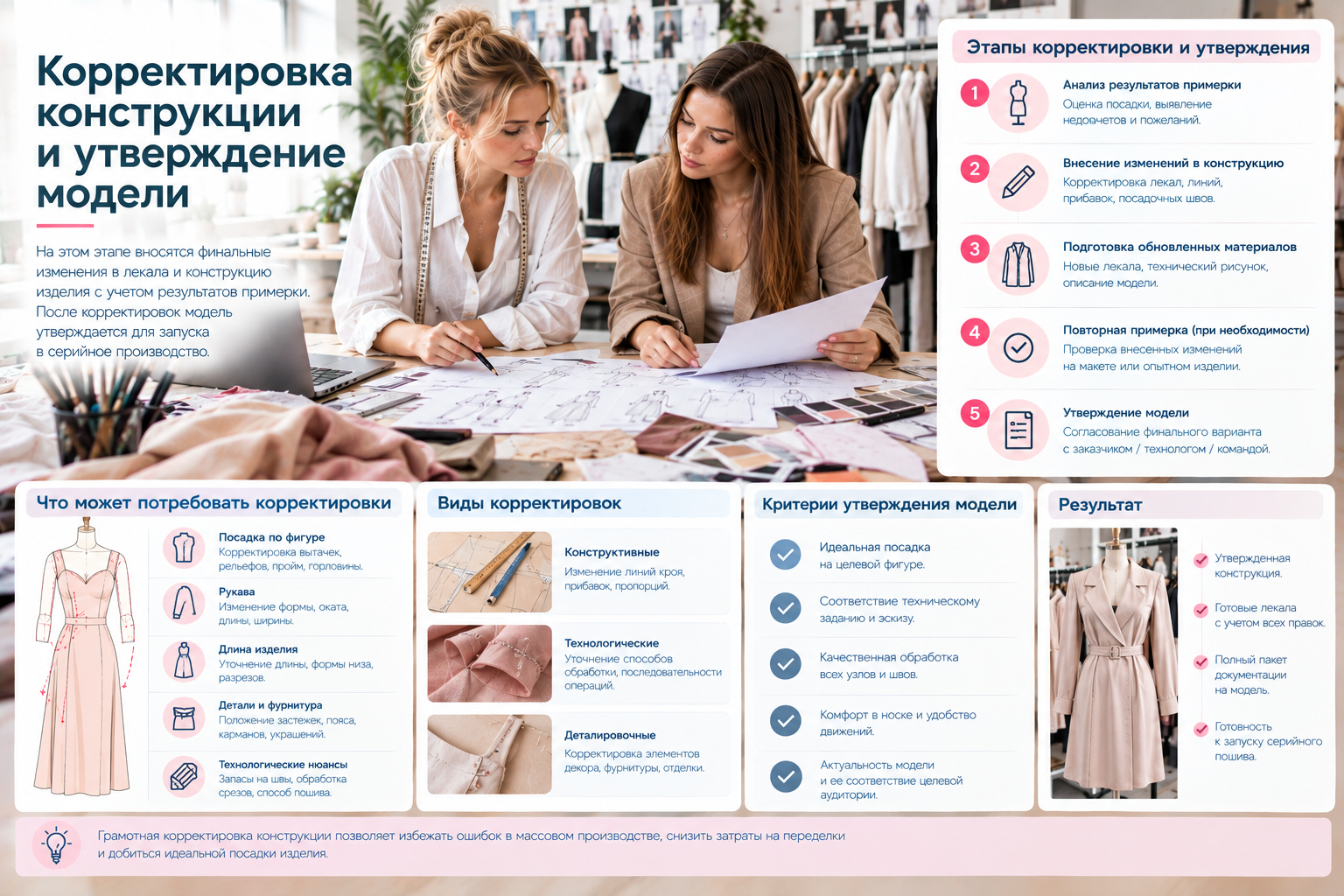 Корректировка конструкции и утверждение модели