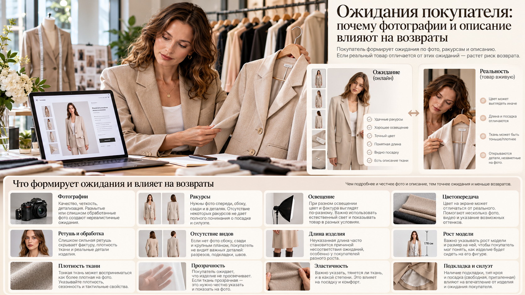 Ожидания покупателя: почему фотографии и описание влияют на возвраты