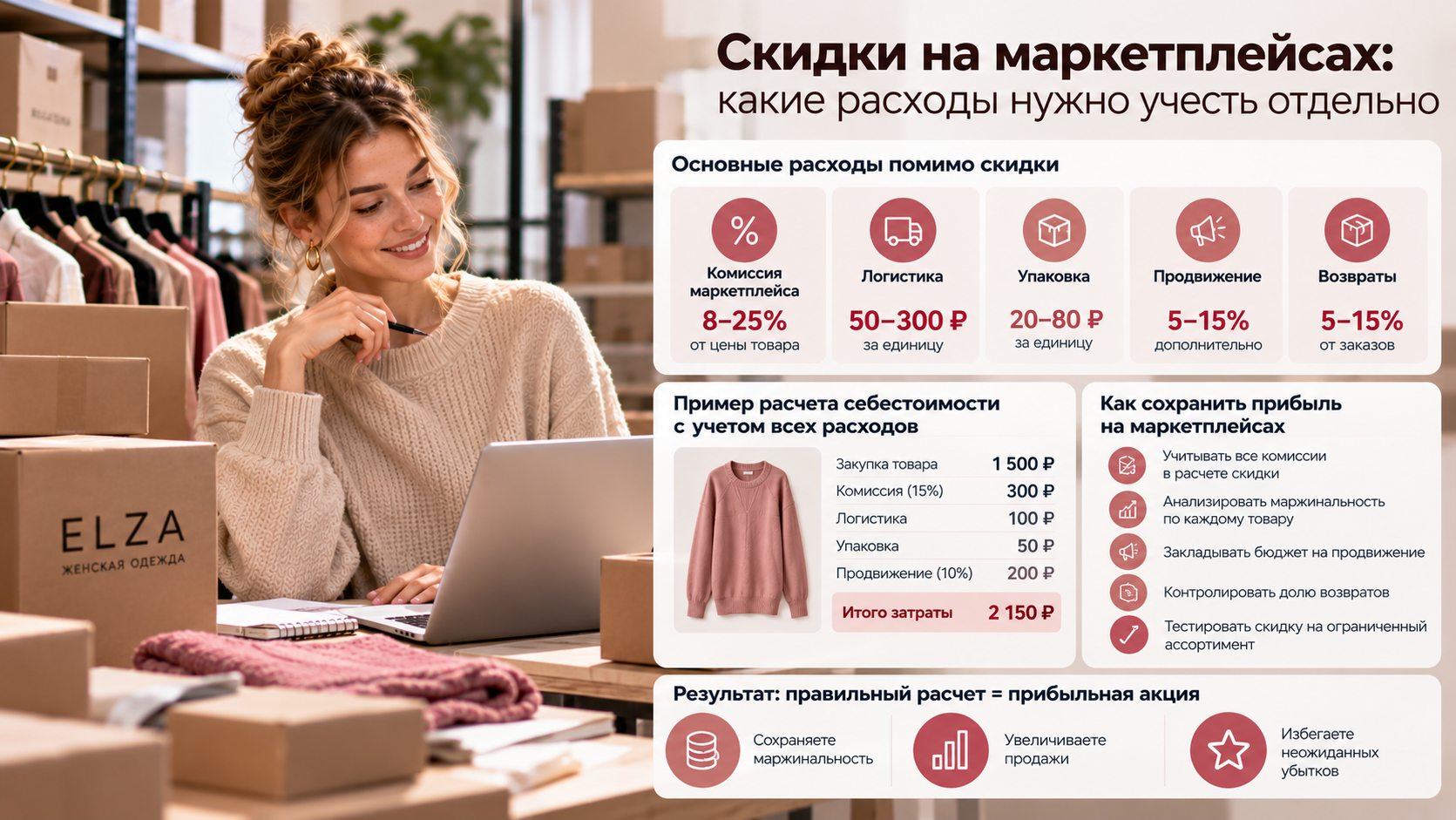 Скидки на маркетплейсах: какие расходы нужно учесть отдельно