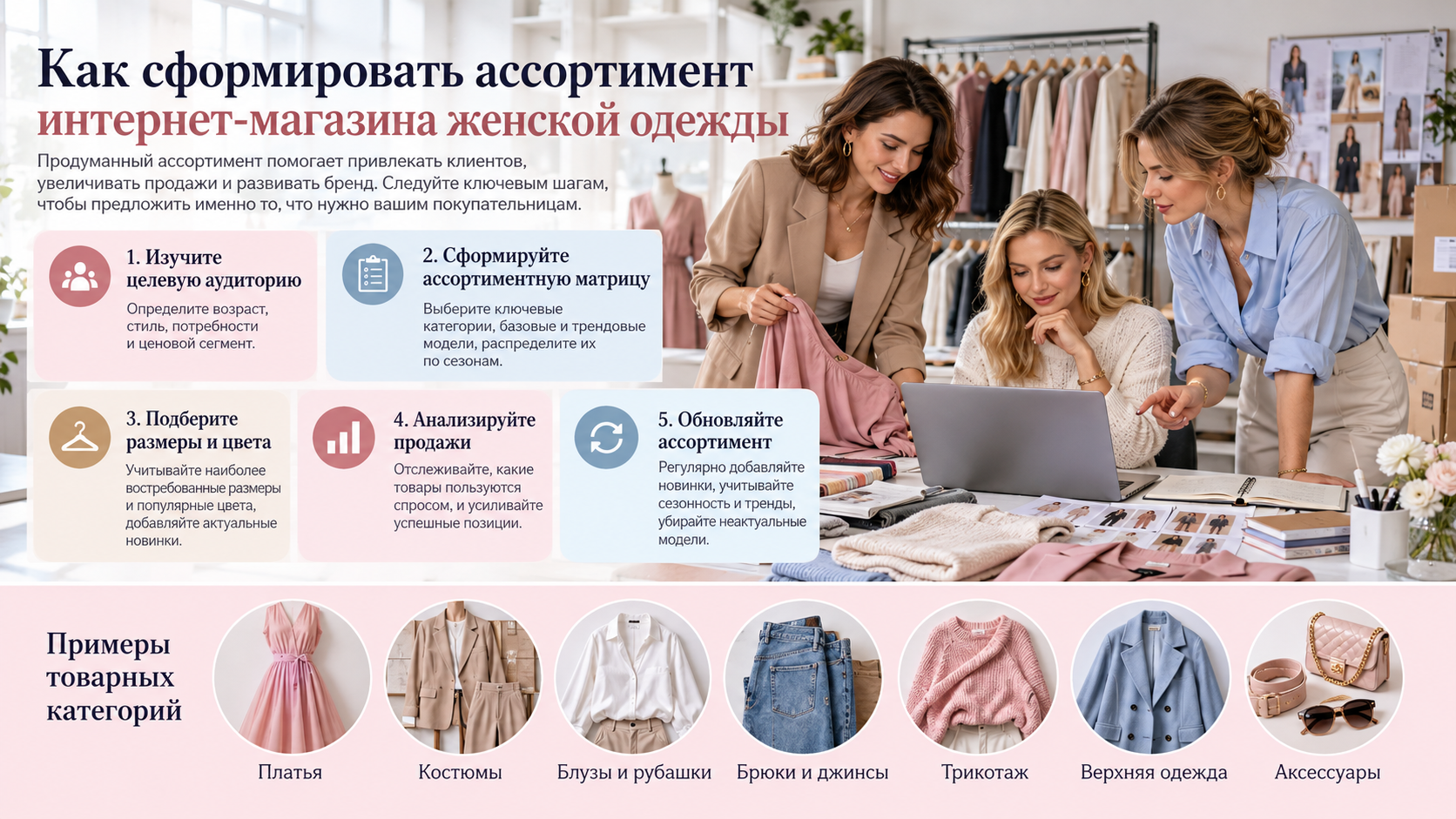 Как сформировать ассортимент интернет-магазина женской одежды