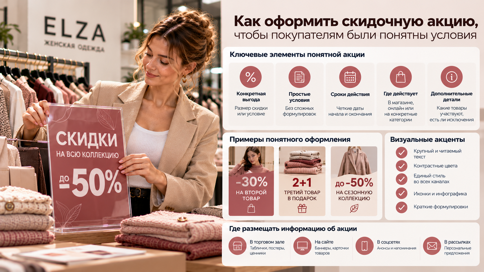 Как оформить скидочную акцию, чтобы покупателям были понятны условия