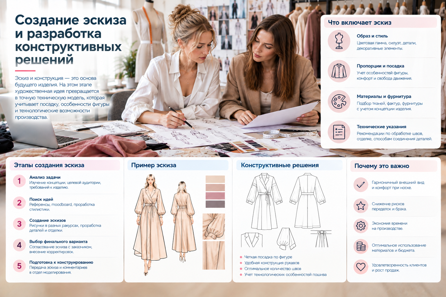Создание эскиза и разработка конструктивных решений
