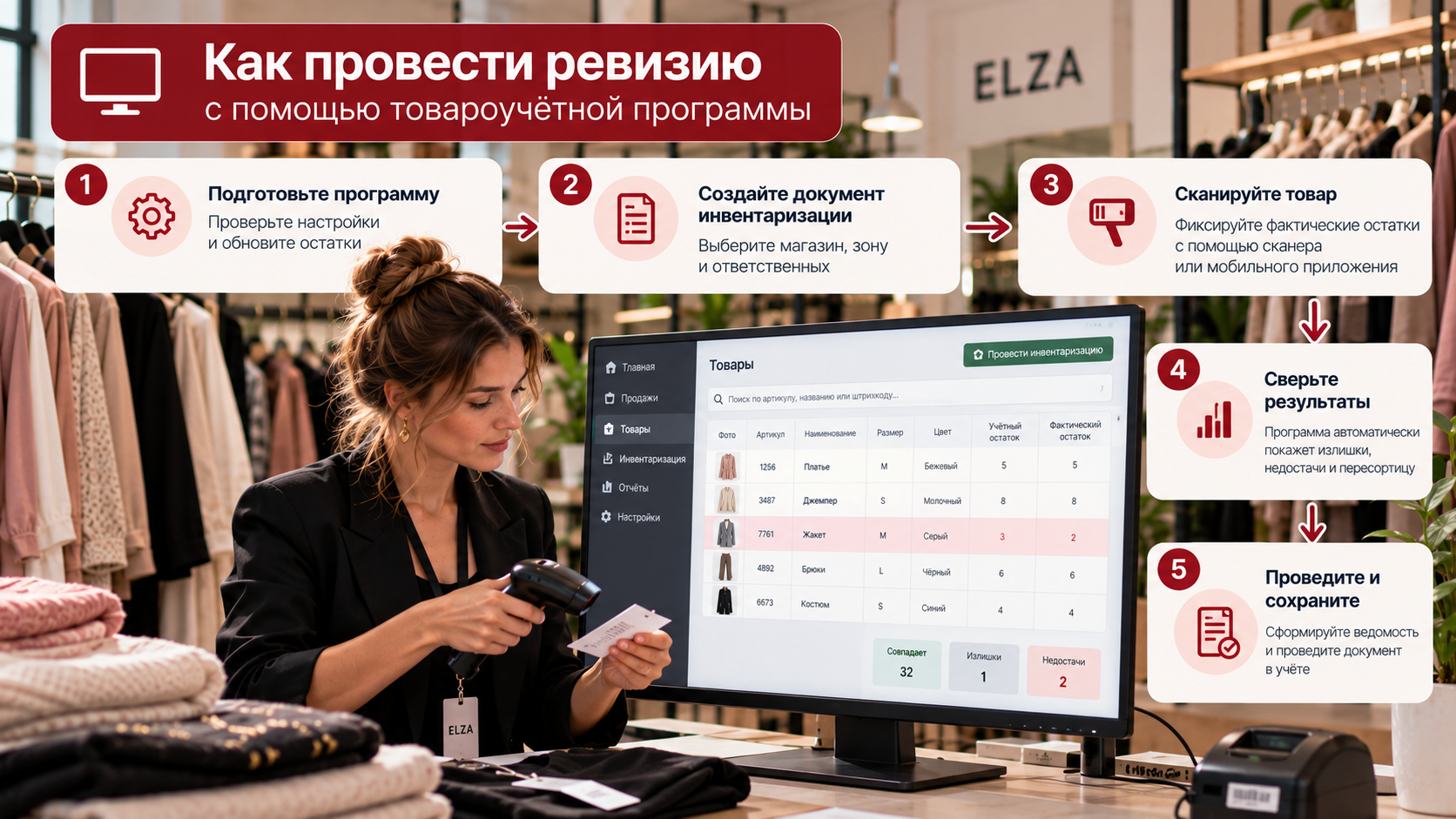 Как провести ревизию с помощью товароучётной программы