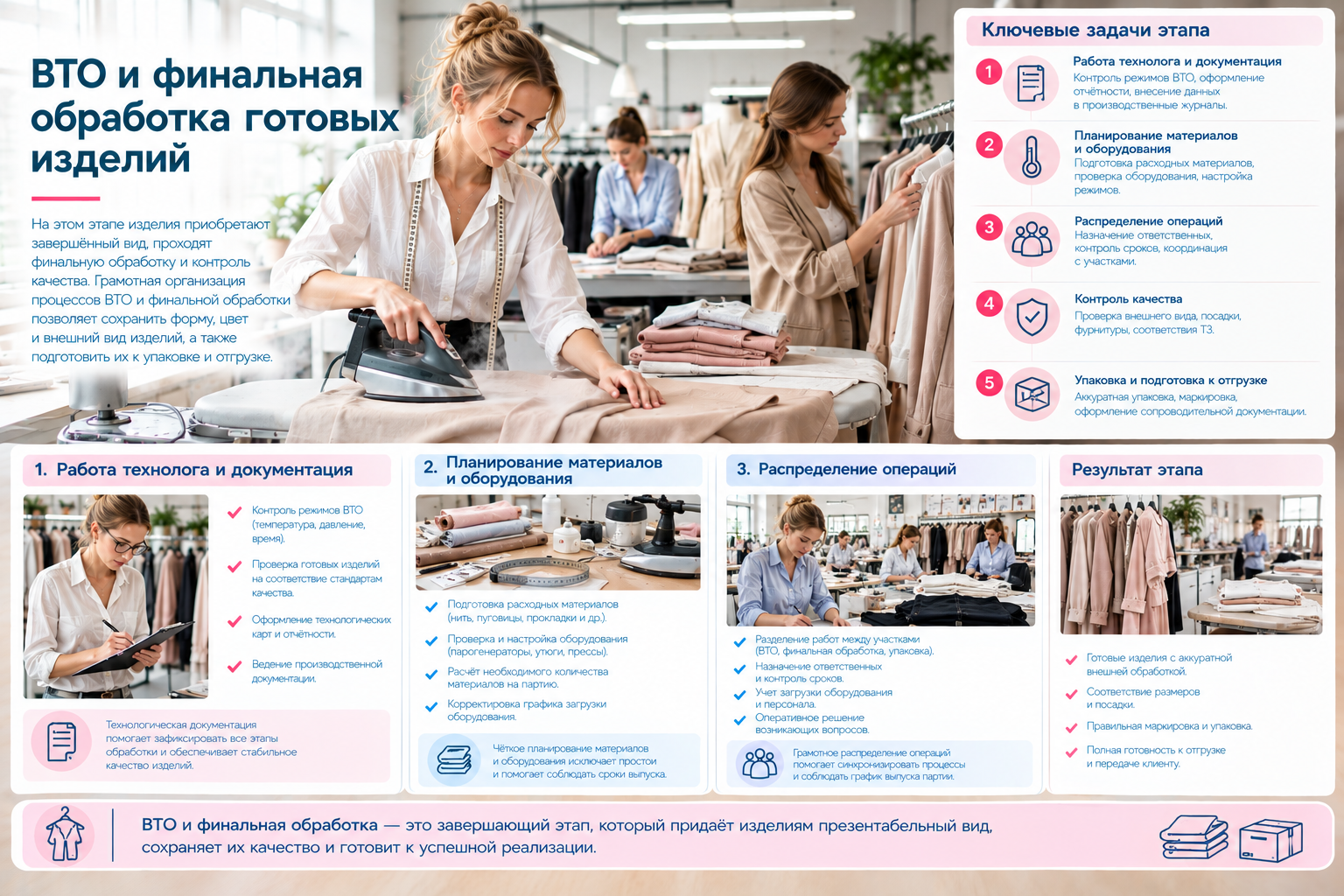 ВТО и финальная обработка готовых изделий