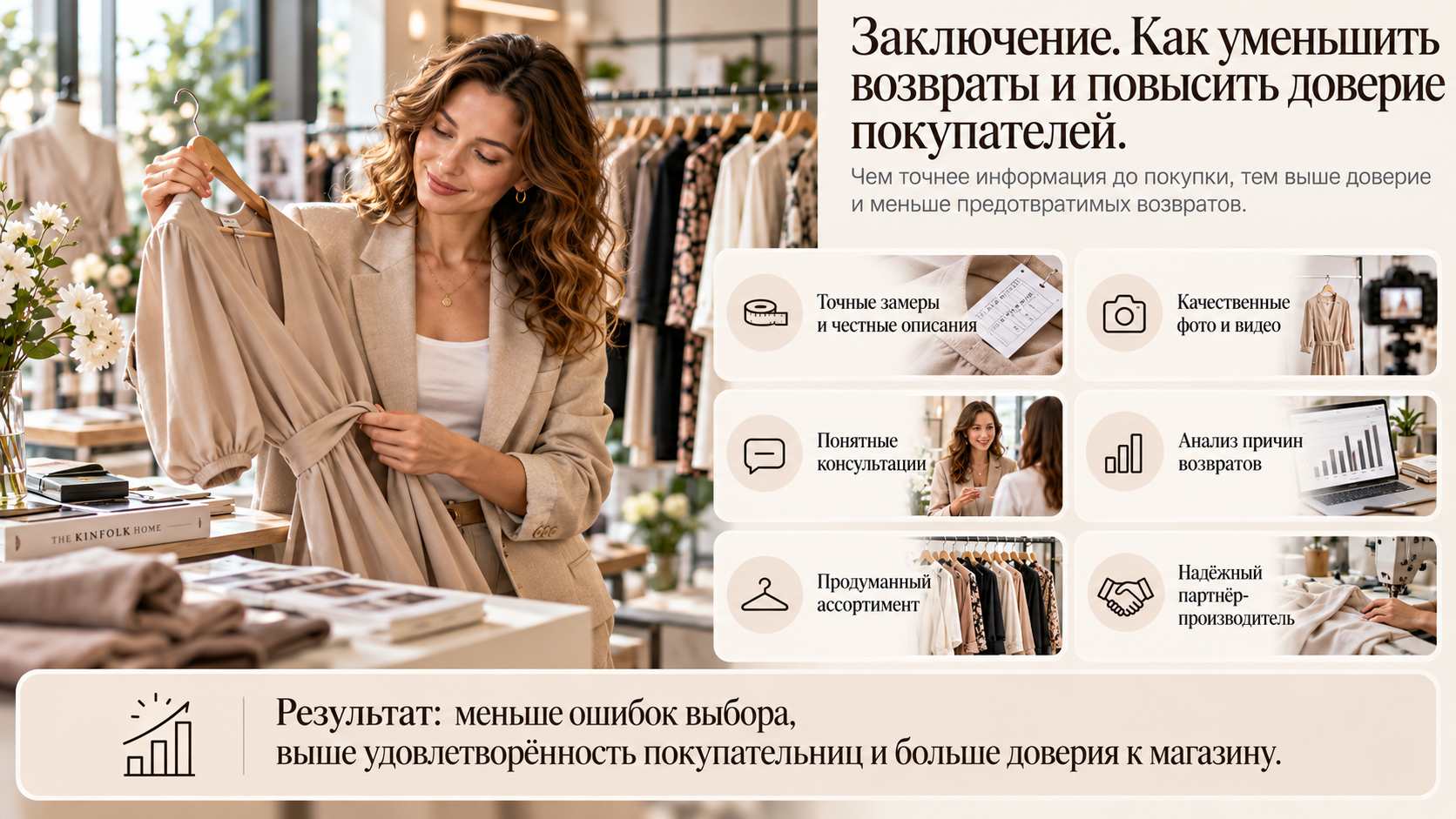 Заключение. Как уменьшить возвраты и повысить доверие покупателей