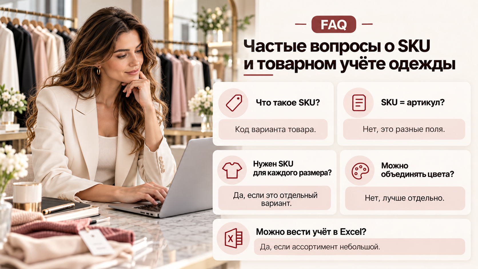 Частые вопросы о SKU и товарном учёте одежды