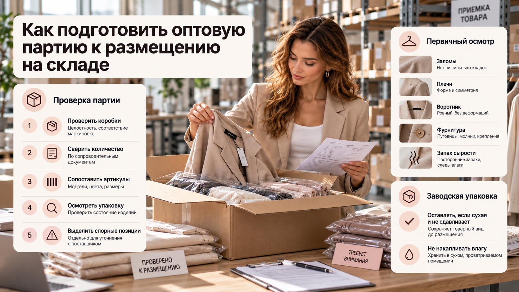 Как подготовить оптовую партию к размещению на складе
