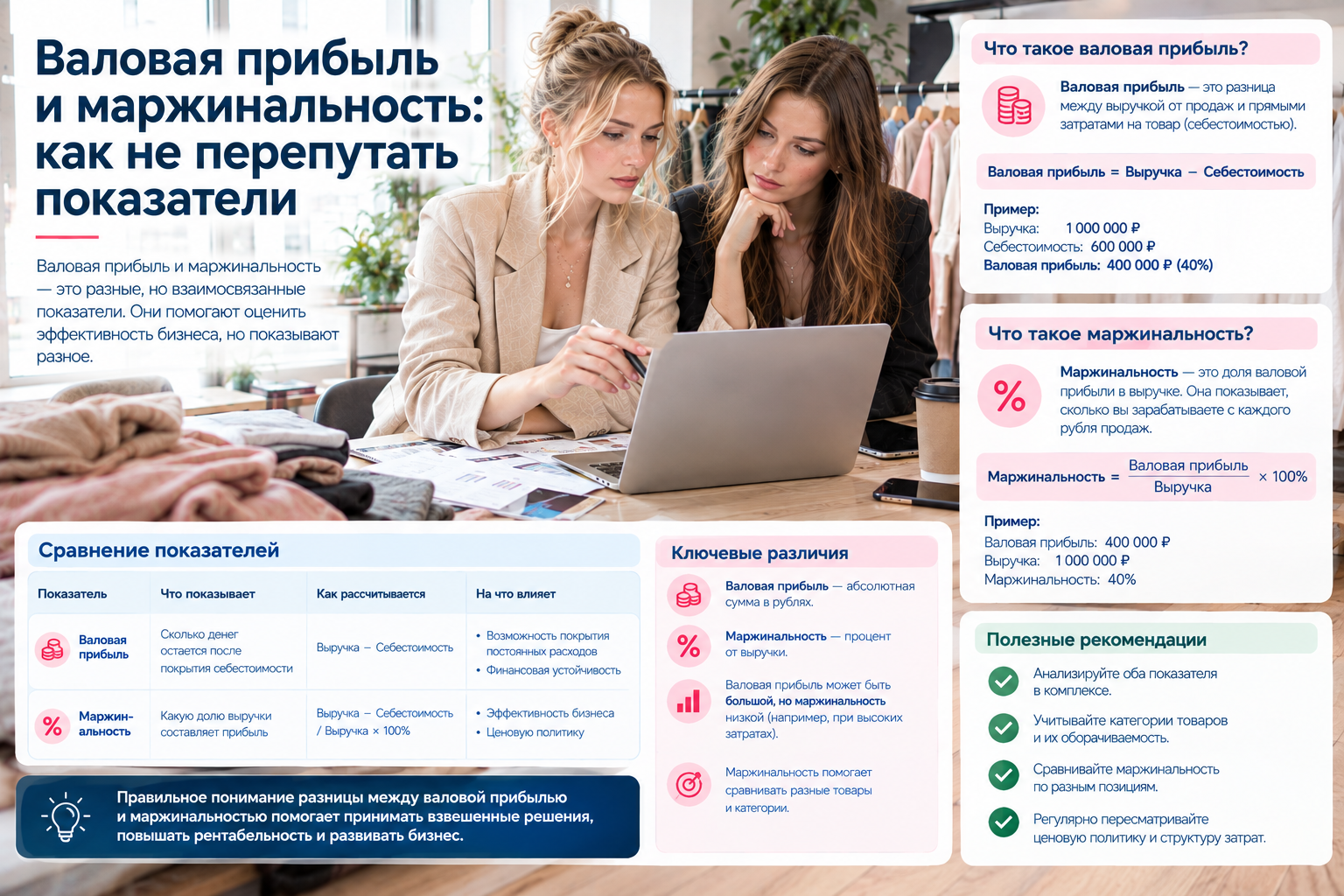 Валовая прибыль и маржинальность: как не перепутать показатели