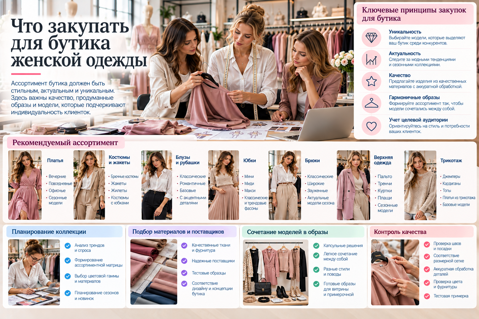 Что закупать для бутика женской одежды