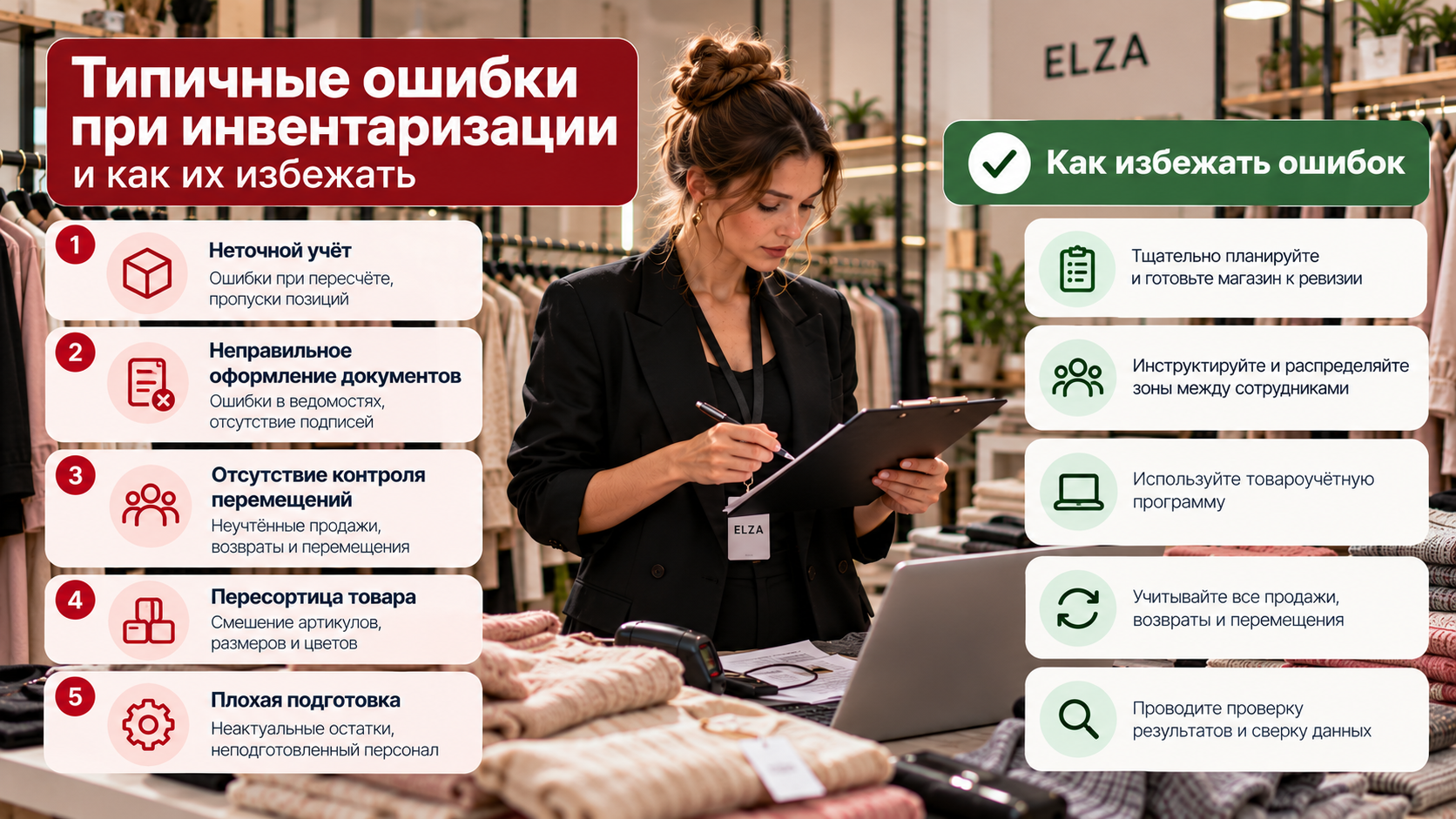 Типичные ошибки при инвентаризации и как их избежать