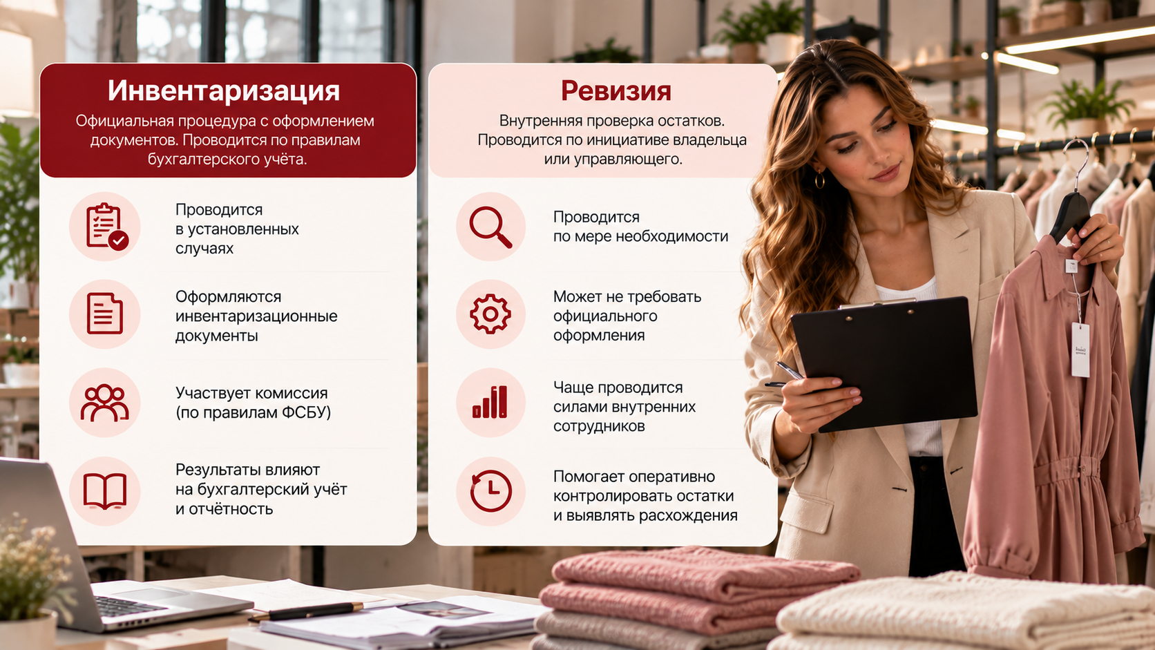 Что такое инвентаризация магазина одежды и чем она отличается от обычной ревизии